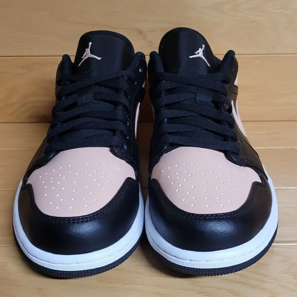 Air Jordan 1 Low Black Artic Orange White Mens Shoe Sneaker 553558-034